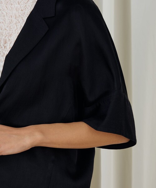 ソフトサテン ハーフスリーブジャケット（テーラードジャケット）｜DES