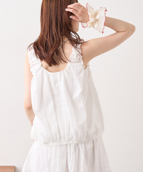 w closet(ダブルクローゼット)の「フリルシュシュ(その他ヘアアクセサリー・レディース・オフホワイト・FREE)」の6枚目の写真