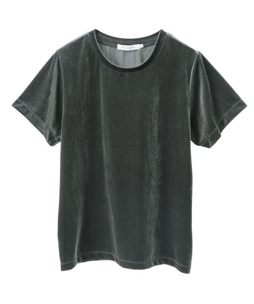 AMERICAN HOLIC(アメリカンホリック)の「ベロアTシャツ(Tシャツ/カットソー・レディース・チャコールグレー/ホワイト系その他2/オリーブ・M/L)」の21枚目の写真