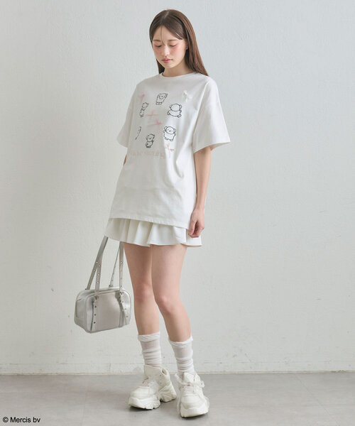 OLIVE des OLIVE(オリーブデオリーブ)の「miffy ribbon Big T(Tシャツ/カットソー・レディース・ホワイト/ブラック/オフホワイト・FREE)」の7枚目の写真