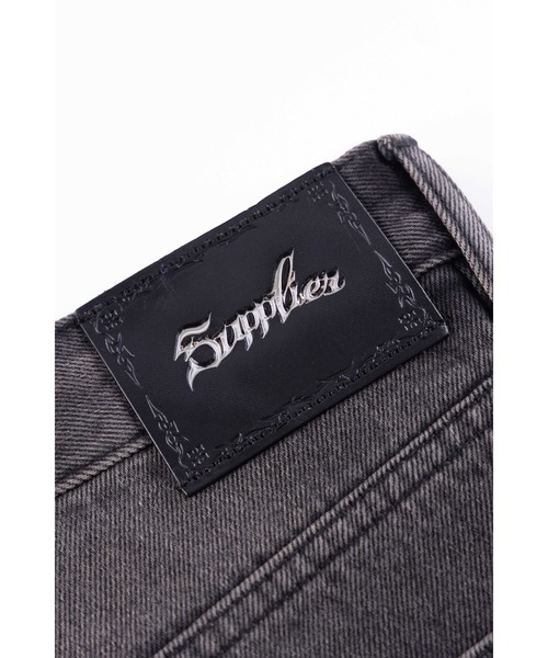 デニムショーツ｜Tribal Rhinestone Denim Shorts｜SUPPLIER