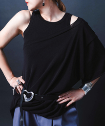 “O”COTTON NAYLON T-SHIRT:ニット