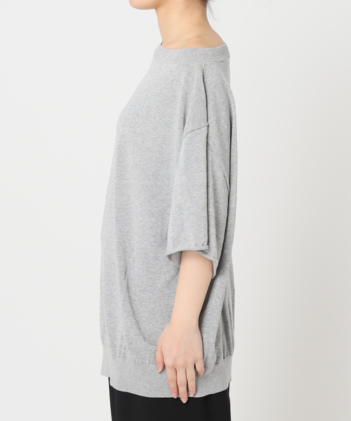 CITYSHOP(シティーショップ)の「“O”COTTON NAYLON T-SHIRT:ニット(ニット/セーター・レディース・グレー/ブラック/オレンジ・FREE)」の20枚目の写真