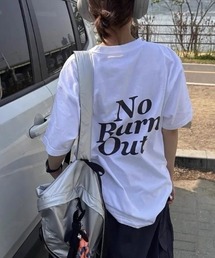 Burn OutロゴオーバーサイズTシャツ