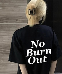 Burn OutロゴオーバーサイズTシャツ