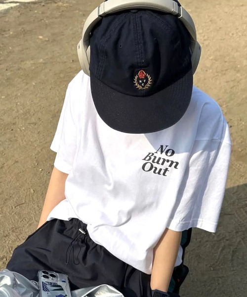 SHEENA(シーナ)の「Burn OutロゴオーバーサイズTシャツ(Tシャツ/カットソー・レディース・ホワイト/ブラック・M)」の8枚目の写真