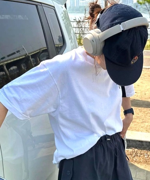 SHEENA(シーナ)の「Burn OutロゴオーバーサイズTシャツ(Tシャツ/カットソー・レディース・ホワイト/ブラック・M)」の9枚目の写真