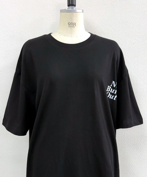 SHEENA(シーナ)の「Burn OutロゴオーバーサイズTシャツ(Tシャツ/カットソー・レディース・ホワイト/ブラック・M)」の11枚目の写真