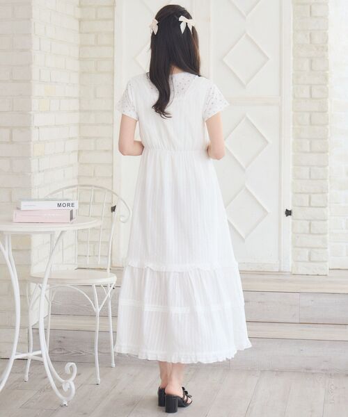 RETRO GIRL（レトロガール）の「リボンレースロングOP（ワンピース・レディース・ナチュラル/ホワイト/ブラック・FREE）」の20枚目の写真