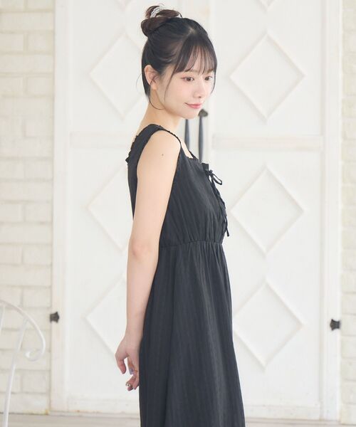 RETRO GIRL（レトロガール）の「リボンレースロングOP（ワンピース・レディース・ナチュラル/ホワイト/ブラック・FREE）」の6枚目の写真