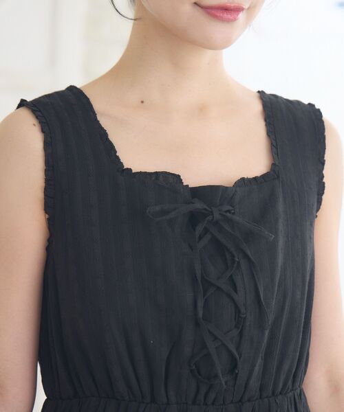 RETRO GIRL（レトロガール）の「リボンレースロングOP（ワンピース・レディース・ナチュラル/ホワイト/ブラック・FREE）」の9枚目の写真