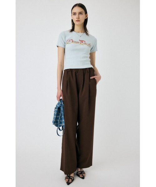 MOUSSY(マウジー)の「OP PICOT EYELET Tシャツ(Tシャツ/カットソー・レディース・ブラック/ライトブルー/オフホワイト・FREE)」の22枚目の写真
