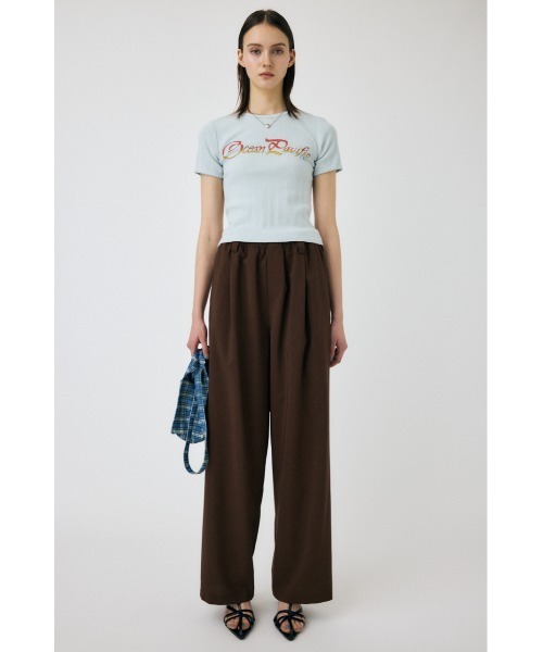 MOUSSY(マウジー)の「OP PICOT EYELET Tシャツ(Tシャツ/カットソー・レディース・ブラック/ライトブルー/オフホワイト・FREE)」の21枚目の写真