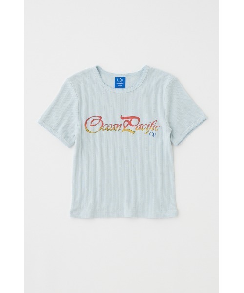 MOUSSY(マウジー)の「OP PICOT EYELET Tシャツ(Tシャツ/カットソー・レディース・ブラック/ライトブルー/オフホワイト・FREE)」の17枚目の写真