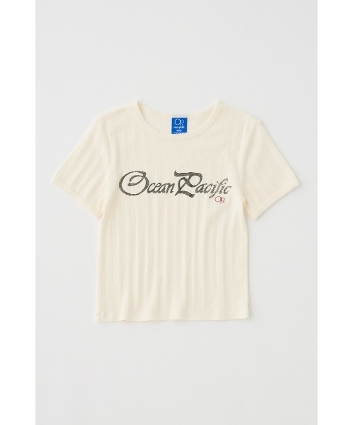 MOUSSY(マウジー)の「OP PICOT EYELET Tシャツ(Tシャツ/カットソー・レディース・ブラック/ライトブルー/オフホワイト・FREE)」の8枚目の写真