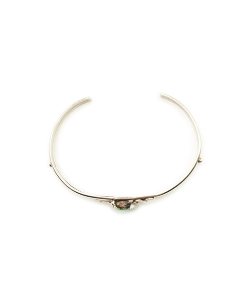 Indian Jewelry（インディアンジュエリー）の「THEATER シアター ネイティブデザインティックフラットコッパーバングル Made in USA（バングル/リストバンド・メンズ・ブルー/ホワイト・FREE）」の10枚目の写真