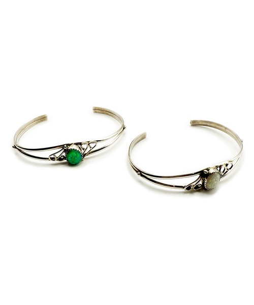 Indian Jewelry（インディアンジュエリー）の「THEATER シアター ネイティブデザインティックフラットコッパーバングル Made in USA（バングル/リストバンド・メンズ・ブルー/ホワイト・FREE）」の11枚目の写真