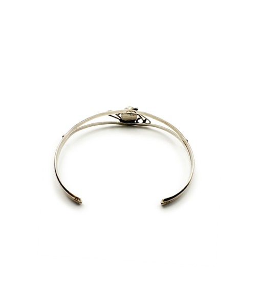 Indian Jewelry（インディアンジュエリー）の「THEATER シアター ネイティブデザインティックフラットコッパーバングル Made in USA（バングル/リストバンド・メンズ・ブルー/ホワイト・FREE）」の7枚目の写真