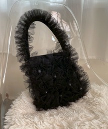 etta（エタ）の「チュールハンドバッグ（ハンドバッグ）」