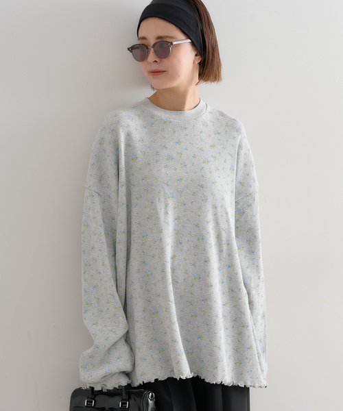 SPICK&SPAN ワッフルオーバートップス ワッフルオーバートップス（Tシャツ/カットソー）｜U by