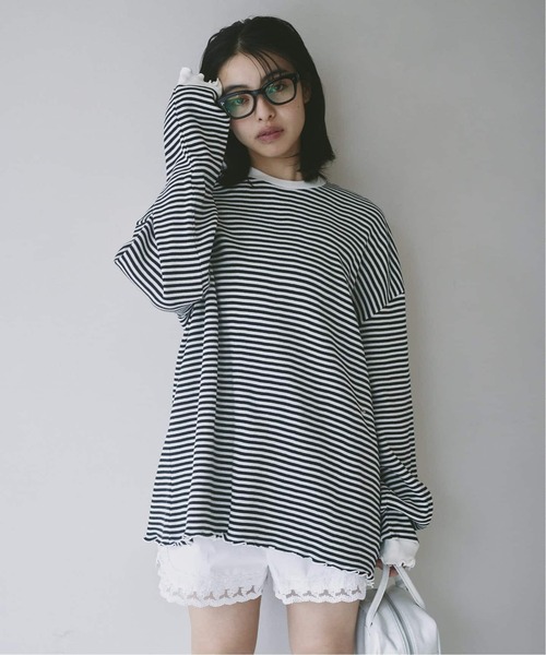ワッフルオーバートップス（Tシャツ/カットソー）｜U by