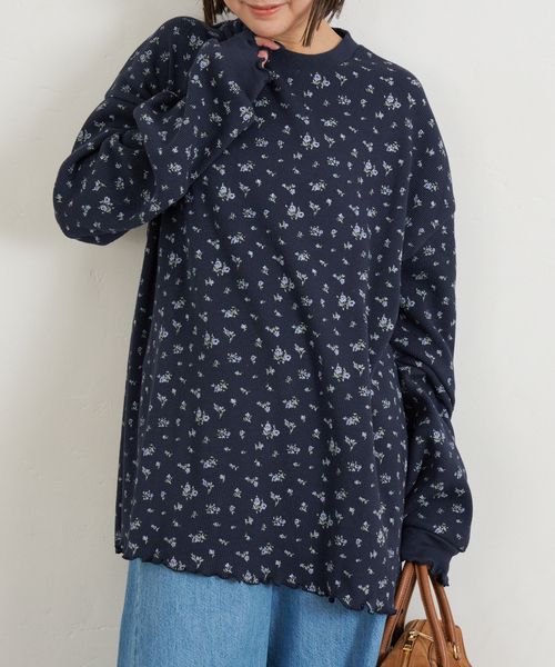 ずっと気になってた ワッフルオーバートップス（Tシャツ/カットソー）｜U by トップス