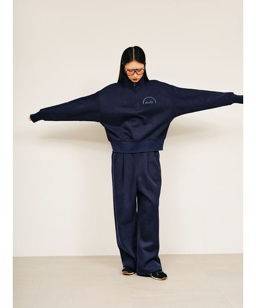 null.(ヌル)の「タックスウェットパンツ(その他パンツ・レディース・ネイビー/ブラック/オートミール・M/S)」の8枚目の写真