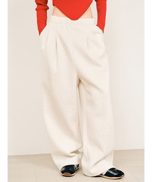 null.(ヌル)の「タックスウェットパンツ(その他パンツ・レディース・ネイビー/ブラック/オートミール・M/S)」の1枚目の写真