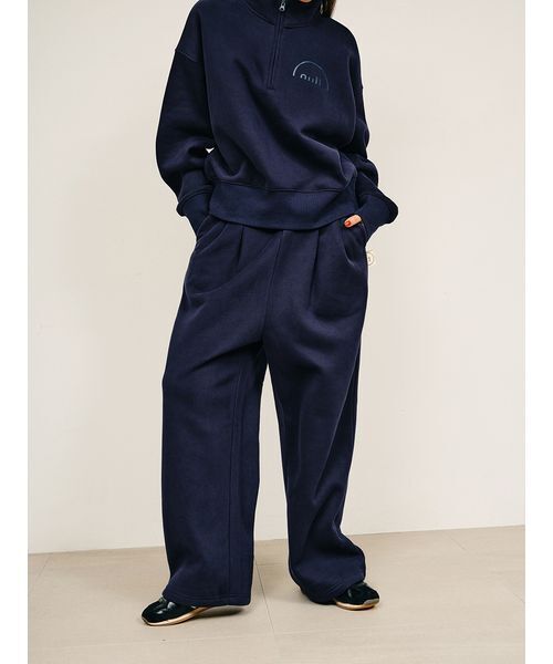 null.(ヌル)の「タックスウェットパンツ(その他パンツ・レディース・ネイビー/ブラック/オートミール・M/S)」の3枚目の写真
