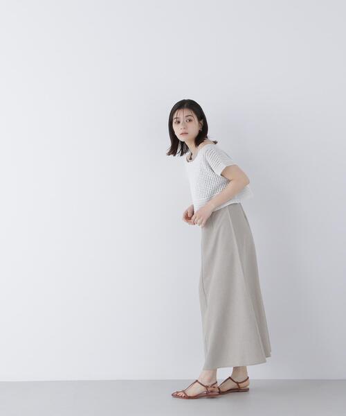 NATURAL BEAUTY BASIC(ナチュラルビューティーベーシック)の「◇透かし編みニット&アメスリワンピース(ワンピース・レディース・グレー系その他/ベージュ系その他・P/S/MEDIUM)」の21枚目の写真