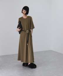 ADAM ET ROPE'（アダムエロペ）の「【サステナブル】ベルトコンビアシメワンピース（ワンピース・レディース）」