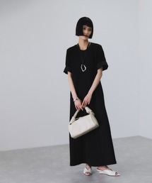 ADAM ET ROPE'（アダムエロペ）の「【サステナブル】ベルトコンビアシメワンピース（ワンピース）」