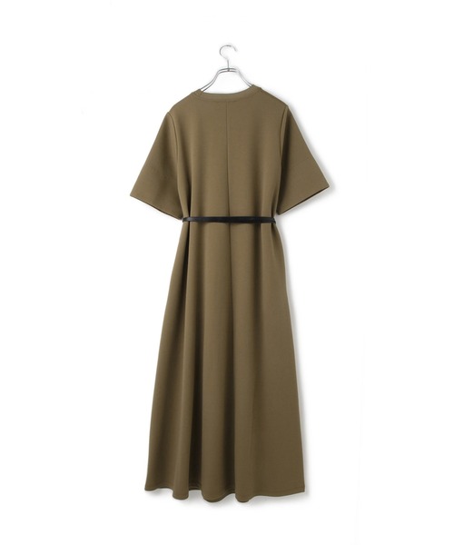 ADAM ET ROPE'（アダムエロペ）の「【サステナブル】ベルトコンビアシメワンピース（ワンピース・レディース・ブラック/ブラウン・FREE）」の18枚目の写真