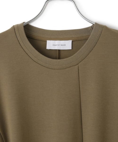 ADAM ET ROPE'（アダムエロペ）の「【サステナブル】ベルトコンビアシメワンピース（ワンピース・レディース・ブラック/ブラウン・FREE）」の19枚目の写真