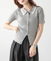 ポロニット カーディガン