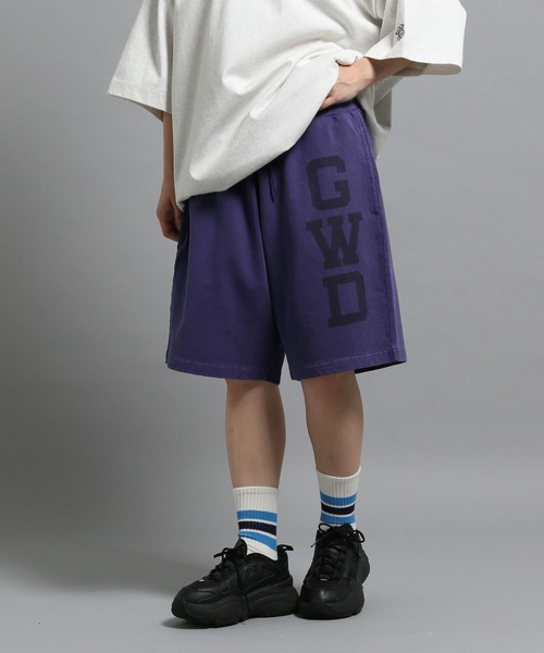 GEORGE'S(ジョージズ)の「ピグメントワイドショートパンツ(その他パンツ・メンズ・ネイビー/パープル・LARGE/MEDIUM)」の2枚目の写真