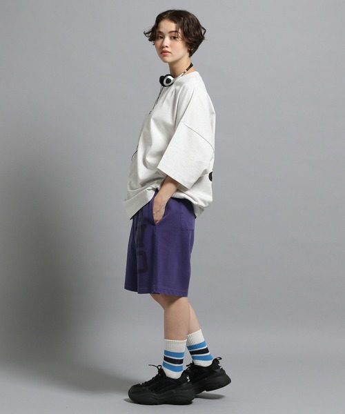 GEORGE'S(ジョージズ)の「ピグメントワイドショートパンツ(その他パンツ・メンズ・ネイビー/パープル・LARGE/MEDIUM)」の5枚目の写真