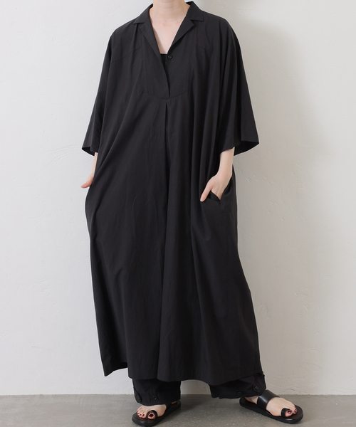 JOURNAL STANDARD LUXE（ジャーナルスタンダード　ラックス）の「ミリタリークロス ワンピース（ワンピース・レディース・ブラック・FREE）」の7枚目の写真