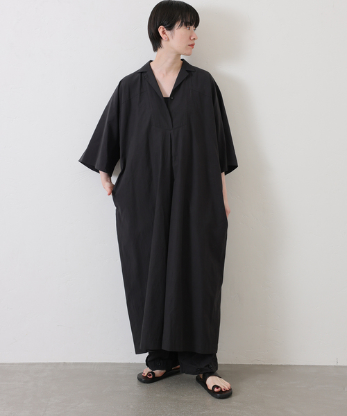 JOURNAL STANDARD LUXE（ジャーナルスタンダード　ラックス）の「ミリタリークロス ワンピース（ワンピース・レディース・ブラック・FREE）」の8枚目の写真