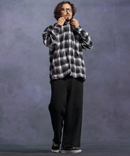 Jih Nunc(ジーヌンク)の「ms6168-起毛オンブレーチェックシャツ(シャツ/ブラウス・メンズ・ベージュ/レッド/ホワイト・L/M/S)」の21枚目の写真