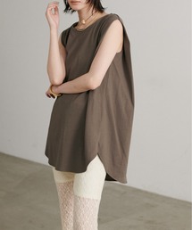 natural couture（ナチュラルクチュール）の「【LARUTA】汗染み防止ノースリタックカットソー（Tシャツ/カットソー・レディース）」