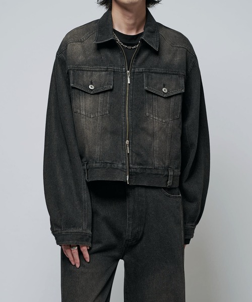 kunuthmarf^_^デニムジャケット denim over shirt jacket(unisex)/blue | KNUTH MARF
