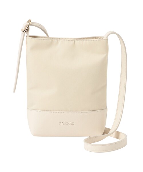 MACKINTOSH PHILOSOPHY（ﾏｯｷﾝﾄｯｼｭ ﾌｨﾛｿﾌｨｰ）の「ナイロンミニポシェット（ショルダーバッグ・レディース・グリーン/オフホワイト/ブラック・FREE）」の2枚目の写真