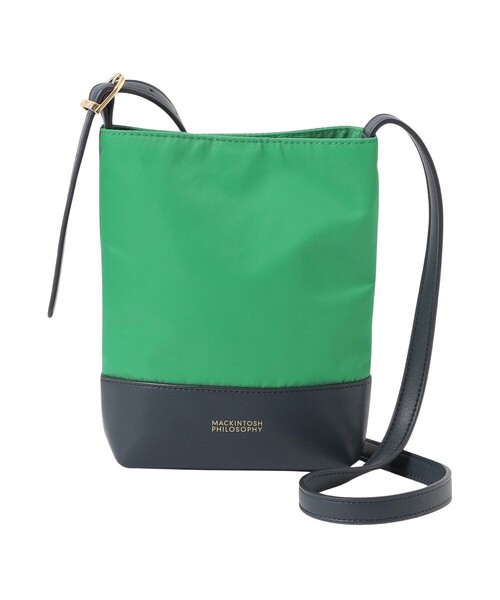 MACKINTOSH PHILOSOPHY（ﾏｯｷﾝﾄｯｼｭ ﾌｨﾛｿﾌｨｰ）の「ナイロンミニポシェット（ショルダーバッグ・レディース・グリーン/オフホワイト/ブラック・FREE）」の3枚目の写真