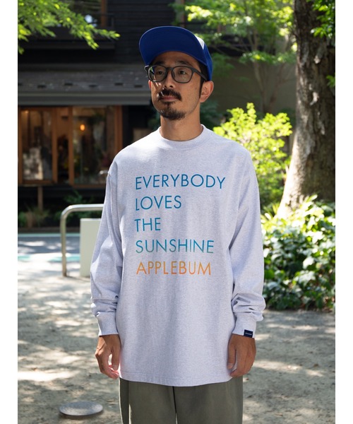 APPLEBUM（アップルバム）の「“Sunshine” L/S T-shirt（Tシャツ/カットソー・メンズ・アッシュグレー/ネイビー/ホワイト・XX-LARGE/X-LARGE/LARGE/MEDIUM）」の2枚目の写真