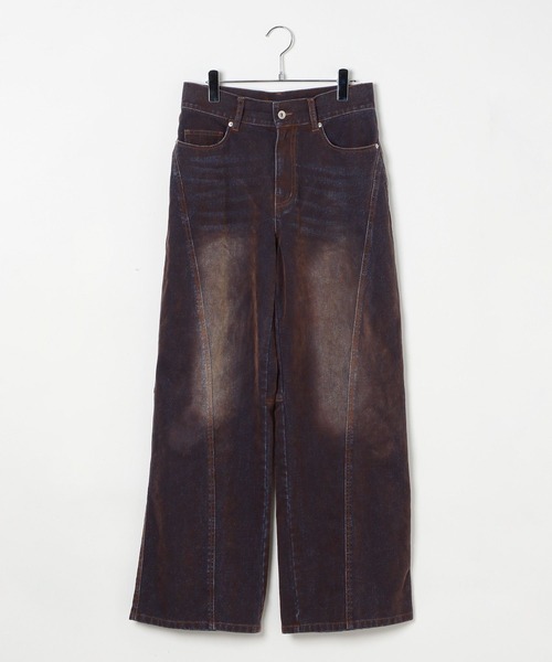 3.3 Field Trip （3.3フィールドトリップ）の「3.3 Field Trip／カーブフロッキーデニム（デニムパンツ・メンズ・ブラウン/ブルー・LARGE/MEDIUM）」の13枚目の写真
