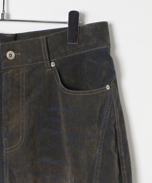 3.3 Field Trip （3.3フィールドトリップ）の「3.3 Field Trip／カーブフロッキーデニム（デニムパンツ・メンズ・ブラウン/ブルー・LARGE/MEDIUM）」の17枚目の写真