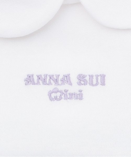 新品 ANNA SUI mini アナスイミニ 総柄ワンピースカバーパンツ 80 ANNA