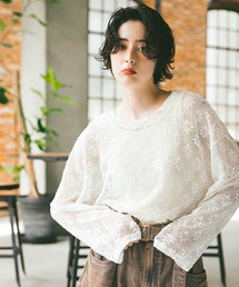 niko and... | レースジャガードプルオーバー(Tシャツ/カットソー)