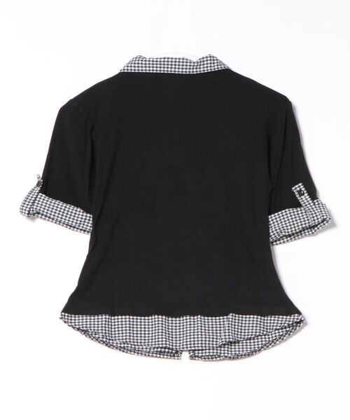 VIBGYOR（ヴィブジョー）の「【LAMPOON】フェイクレイヤードトップス（その他トップス・レディース・ブラック・MEDIUM/LARGE/SMALL）」の3枚目の写真